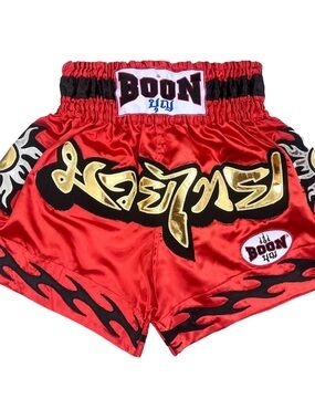 MT25 Muay Thai Shorts RED SUN Size XL